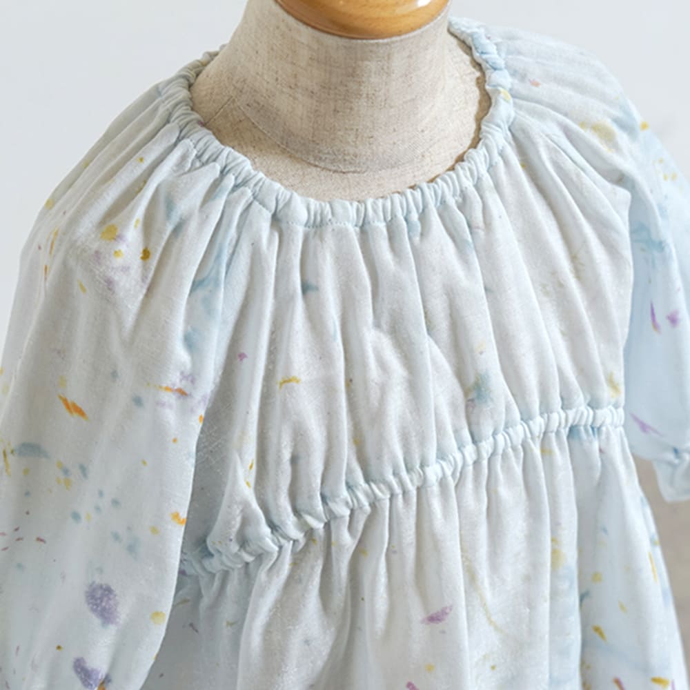 サックワンピース ブルー 80・90・100・110cm