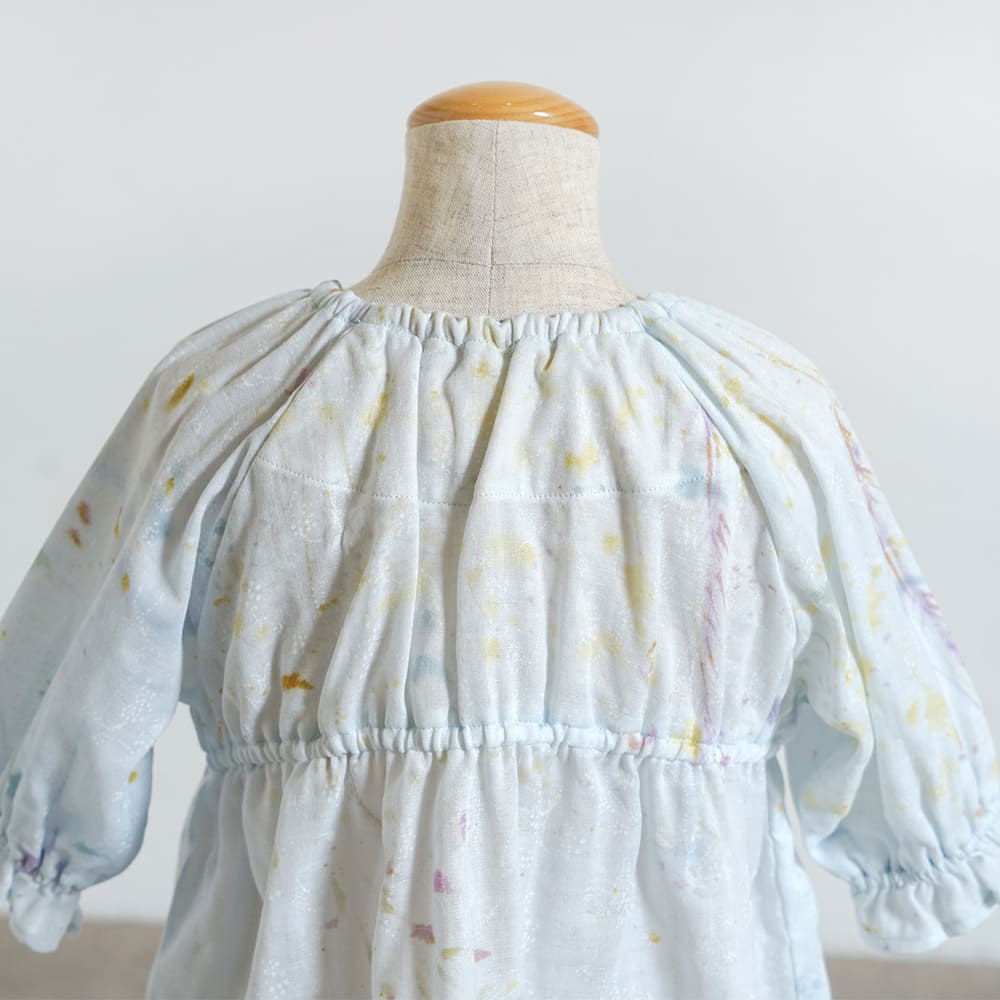 サックワンピース ブルー 80・90・100・110cm