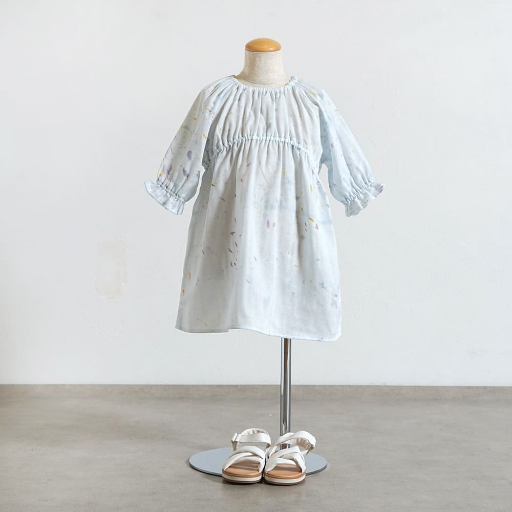 サックワンピース ブルー 80・90・100・110cm