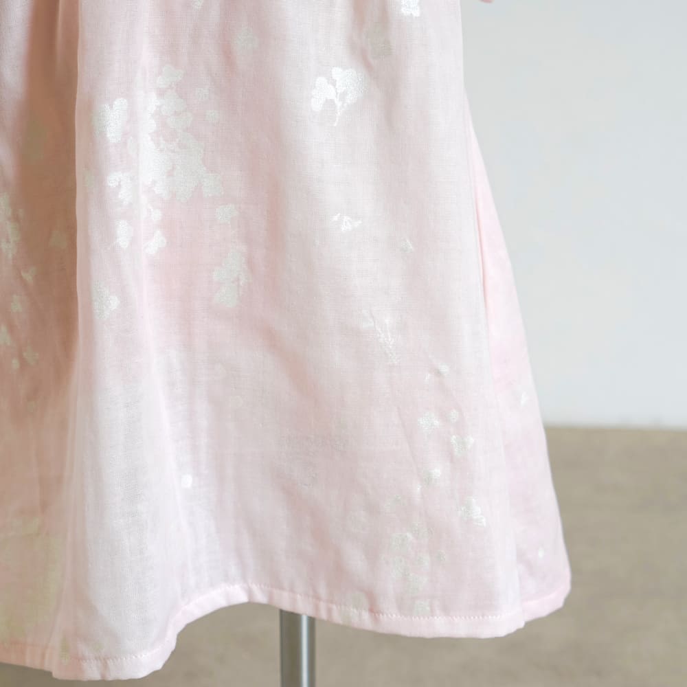 フレアスリーブワンピース ピンク 80・90・100cm