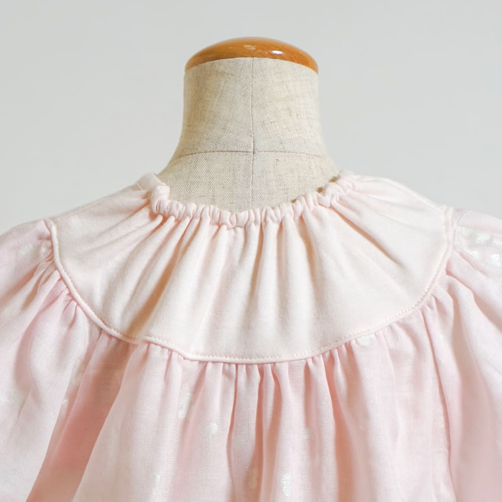 フレアスリーブワンピース ピンク 80・90・100cm