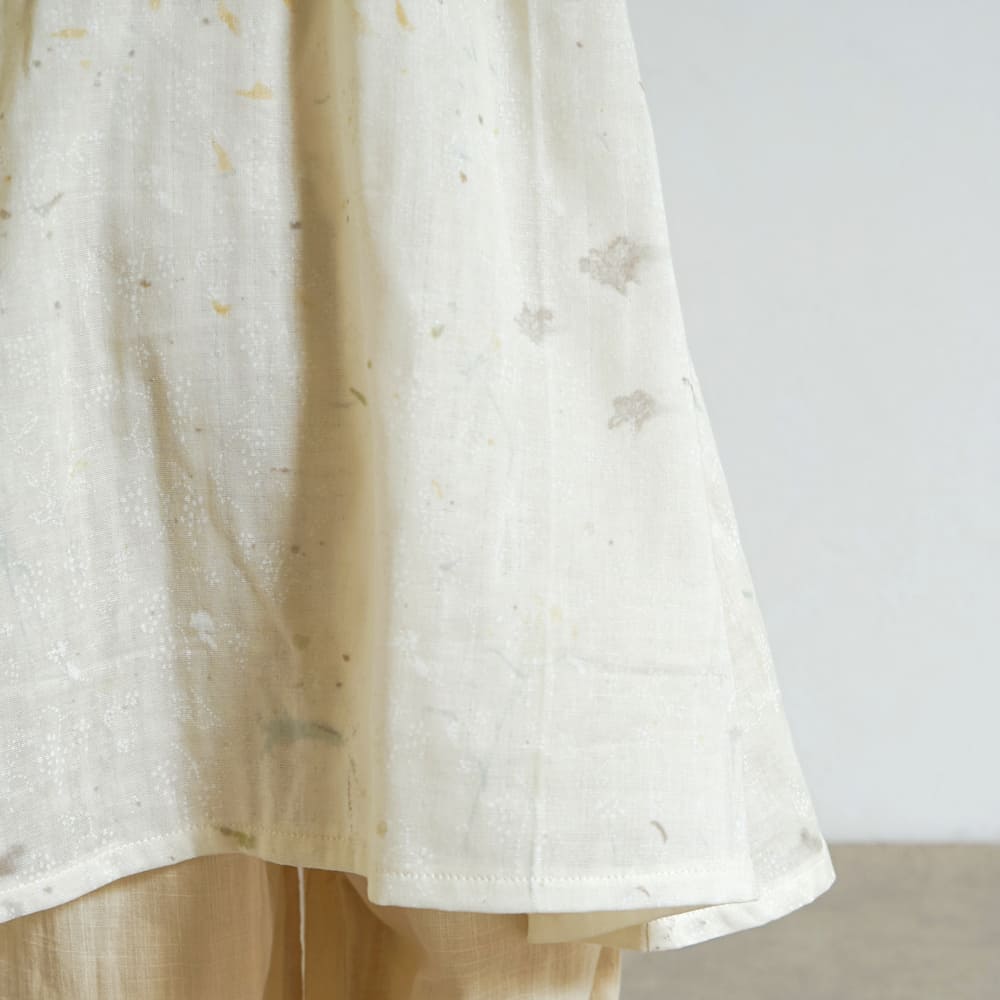 フレアスリーブワンピース ベージュ 80・90・100cm