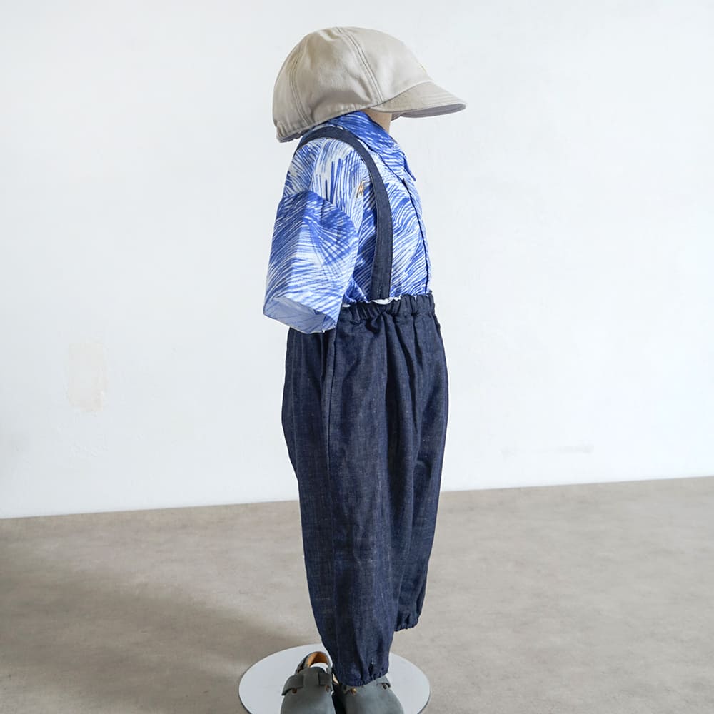 ガーゼ サロペット ネイビー 80・90・100・110cm