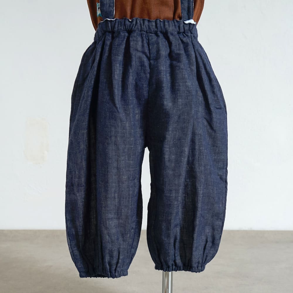 ガーゼ サロペット ネイビー 80・90・100・110cm