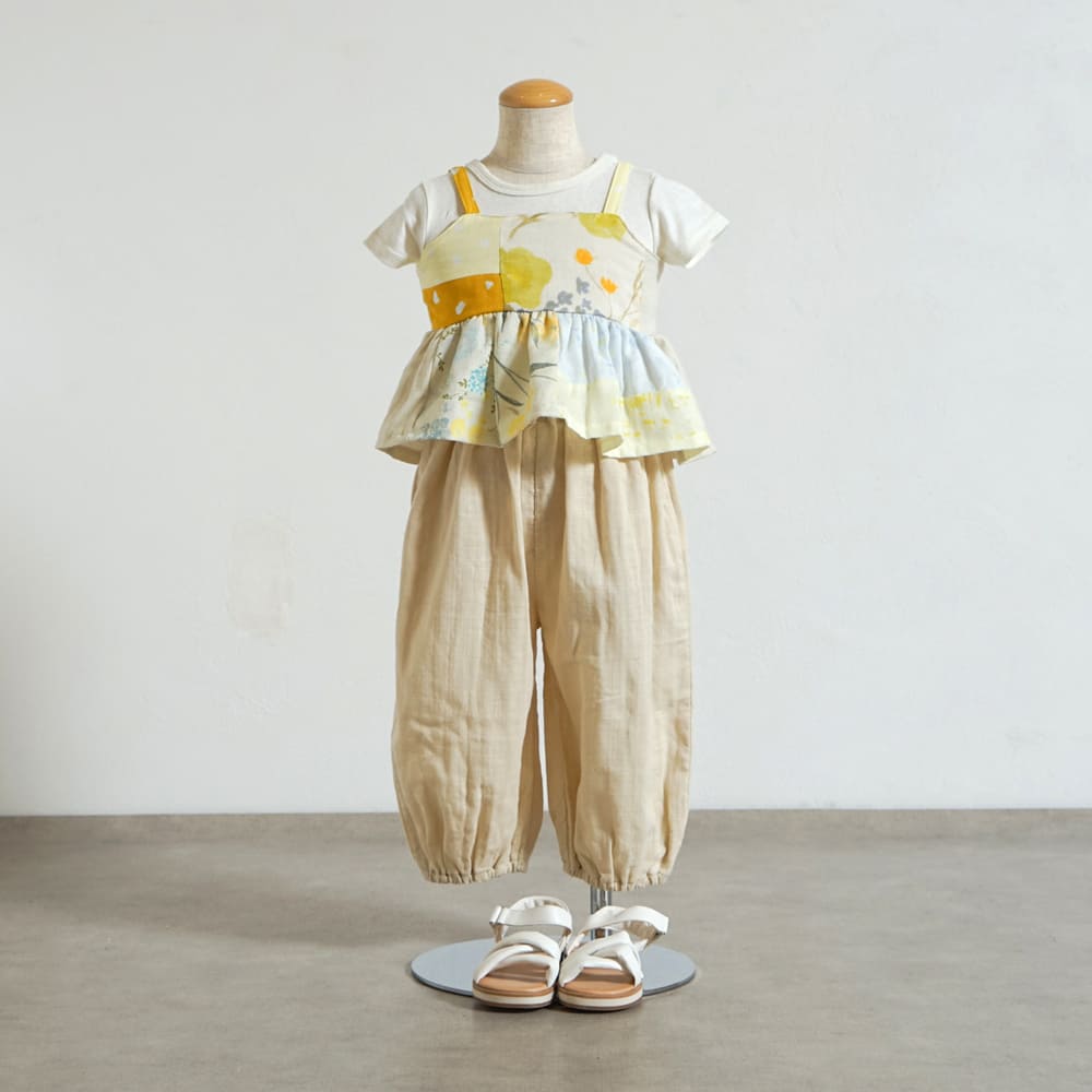 ガーゼ サロペット キナリ 80・90・100・110cm