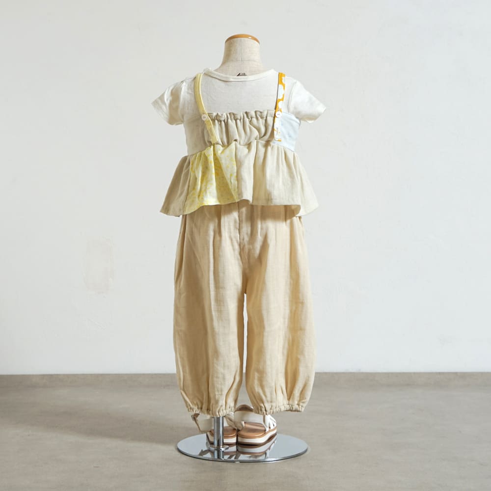 ガーゼ サロペット キナリ 80・90・100・110cm