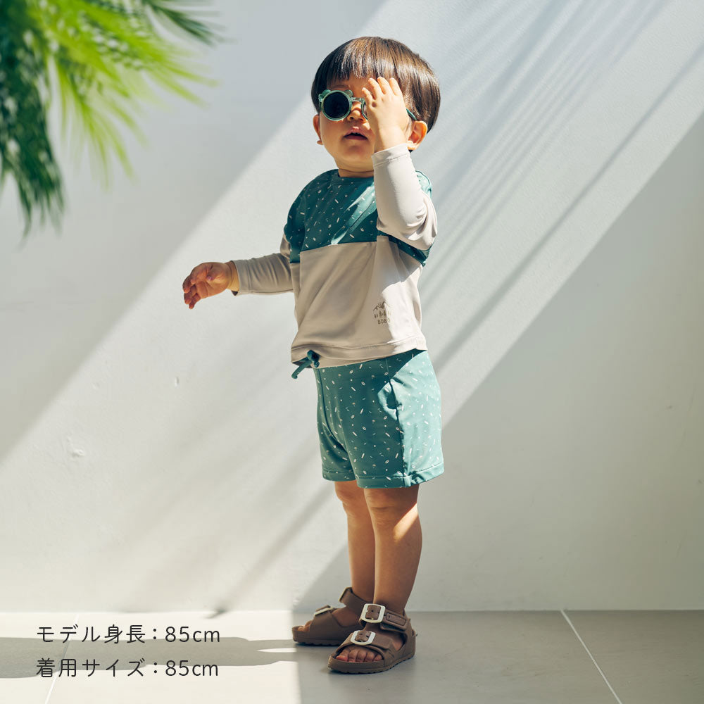 ラッシュガードセット  カーキ 85cm・95cm・105cm / BOBO