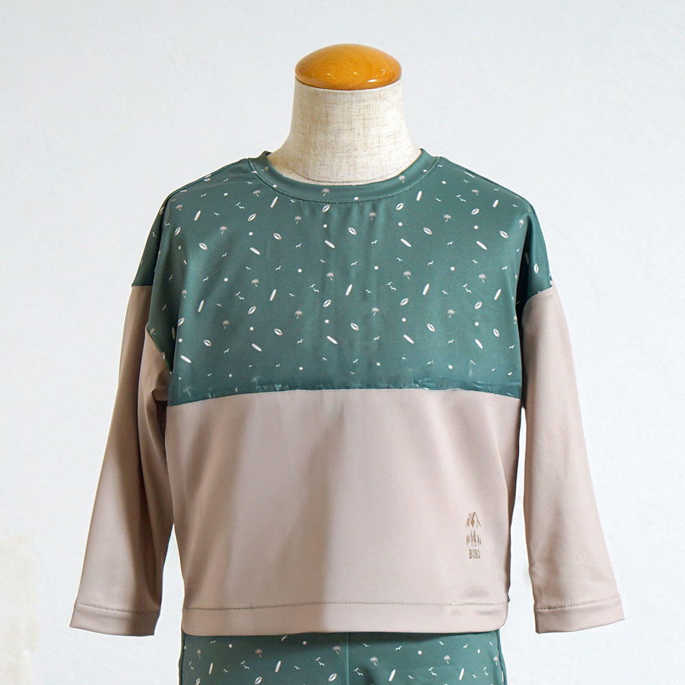 ラッシュガードセット  カーキ 85cm・95cm・105cm / BOBO