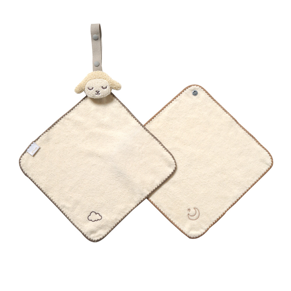 バスポンチョ＆チャームハンカチ ギフトセット モワ / 名入れ刺繍可