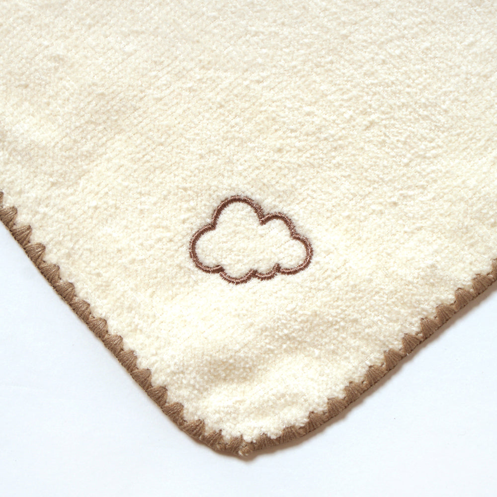 バスポンチョ＆チャームハンカチ ギフトセット モワ / 名入れ刺繍可