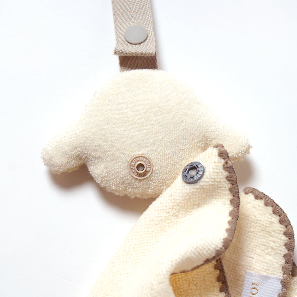 バスポンチョ＆チャームハンカチ ギフトセット モワ / 名入れ刺繍可