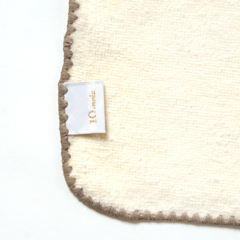 バスポンチョ＆チャームハンカチ ギフトセット モワ / 名入れ刺繍可