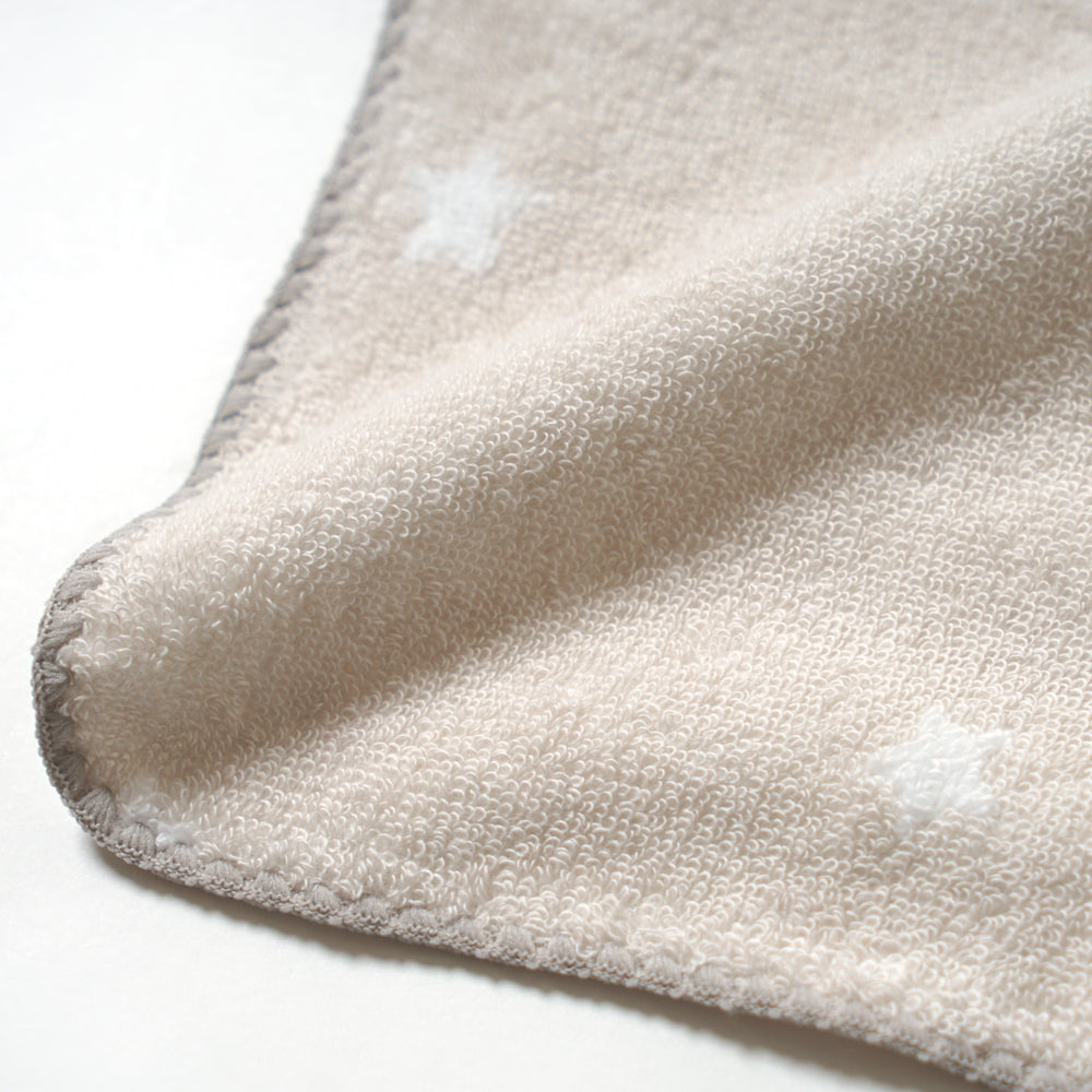 バスポンチョ＆チャームハンカチ ギフトセット ベアマスク / 名入れ刺繍可