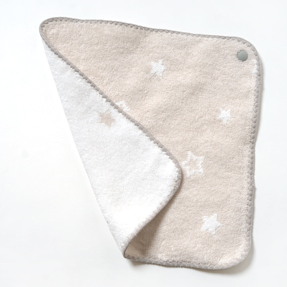 バスポンチョ＆チャームハンカチ ギフトセット ベアマスク / 名入れ刺繍可