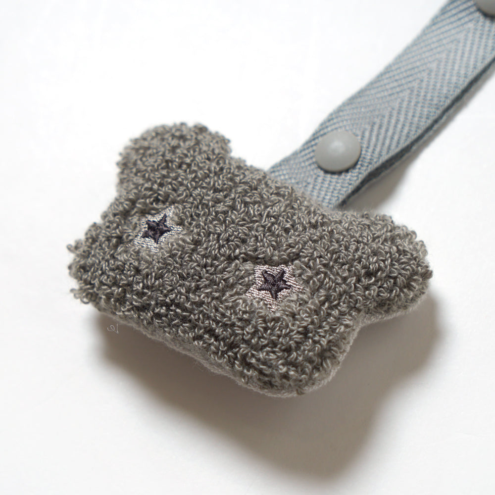 バスポンチョ＆チャームハンカチ ギフトセット ベアマスク / 名入れ刺繍可