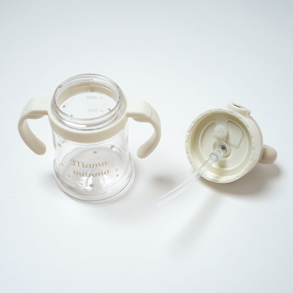 mamamanma(マママンマ)　ストロー マグ ベージュ