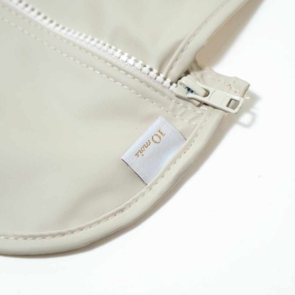 お食事ポーチロン 袖なし ねこアイボリー