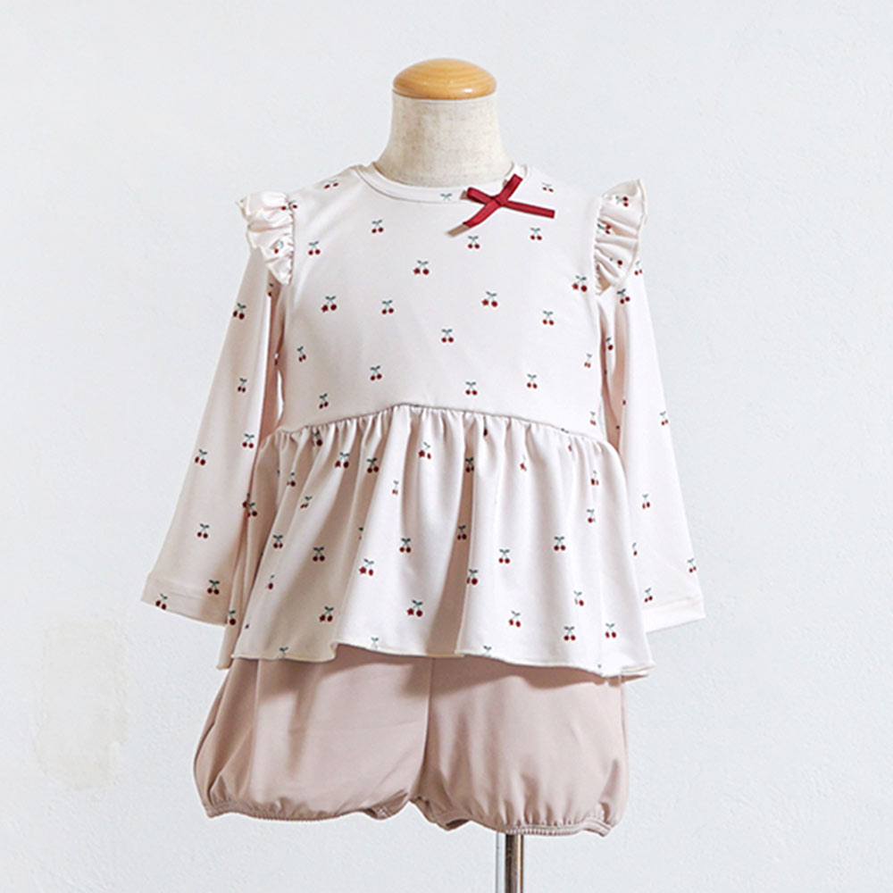 ラッシュガードセット  アイボリー 85cm・95cm・105cm / 10mois