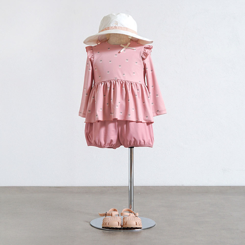 ラッシュガードセット  ピンク 85cm・95cm・105cm / 10mois