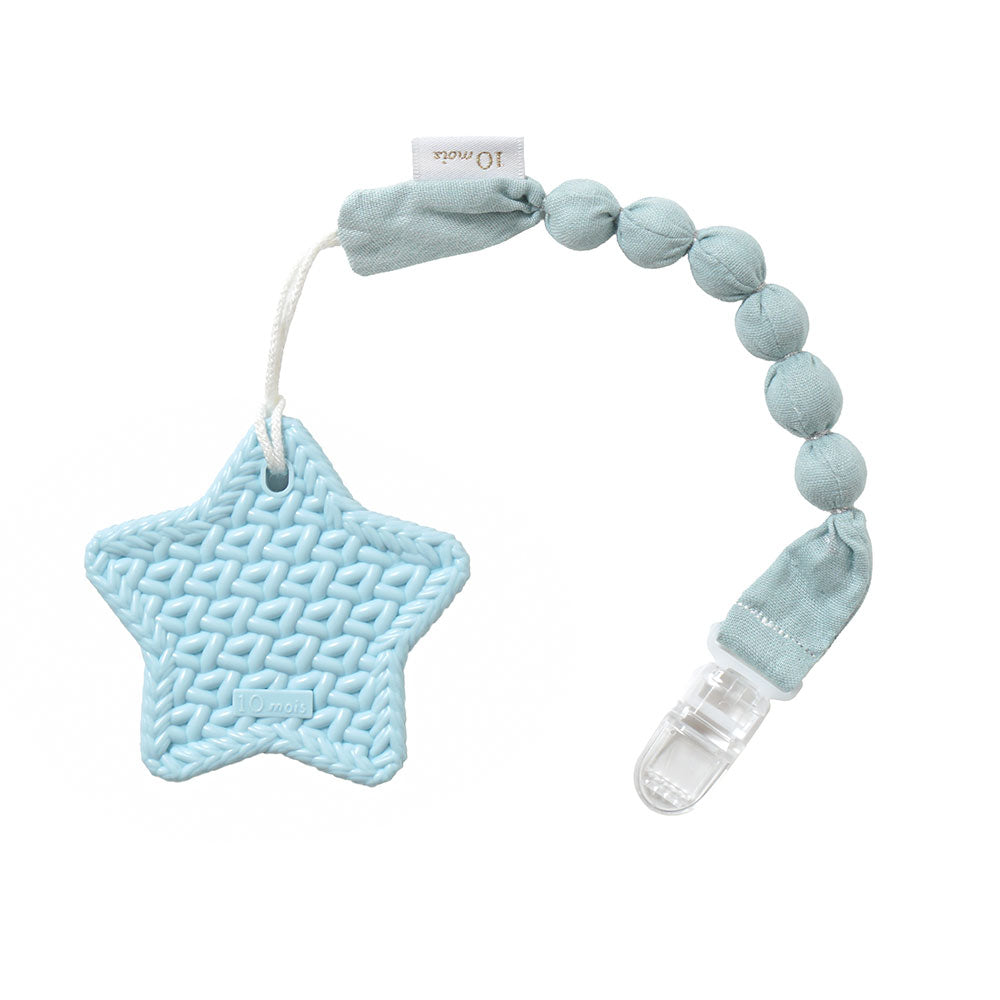 TEETHER(歯がため) スター ホルダー付き ブルー