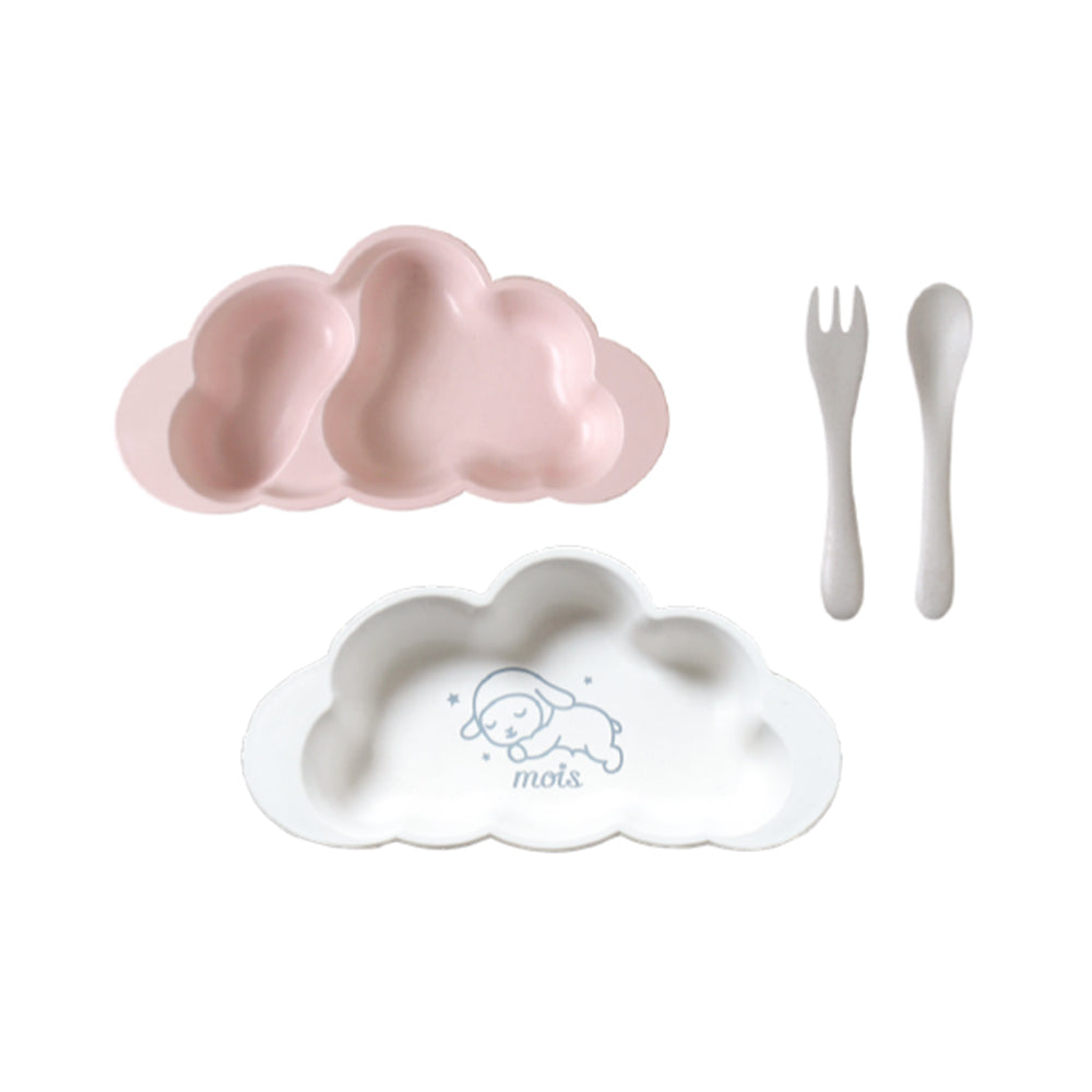 mamamanma(マママンマ)　プレートセット モワ ピンク/ 離乳食 食器　ベビーサイズ