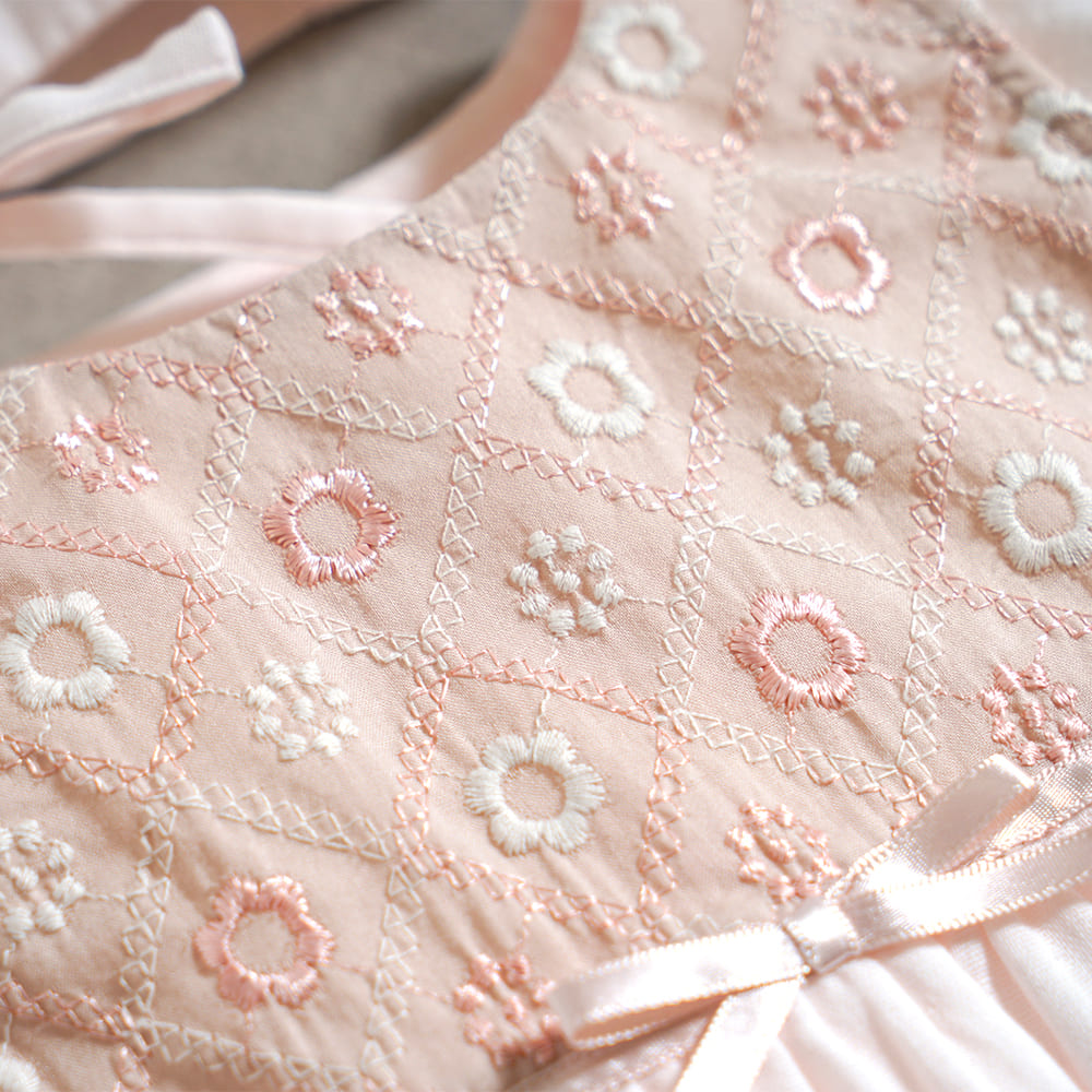 fleurエプロンセレモニードレスセット ピンク 50-70cm