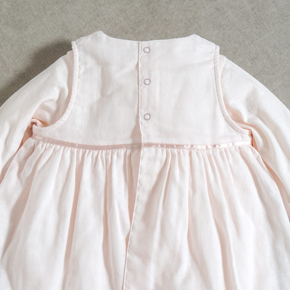 fleurエプロンセレモニードレスセット ピンク 50-70cm