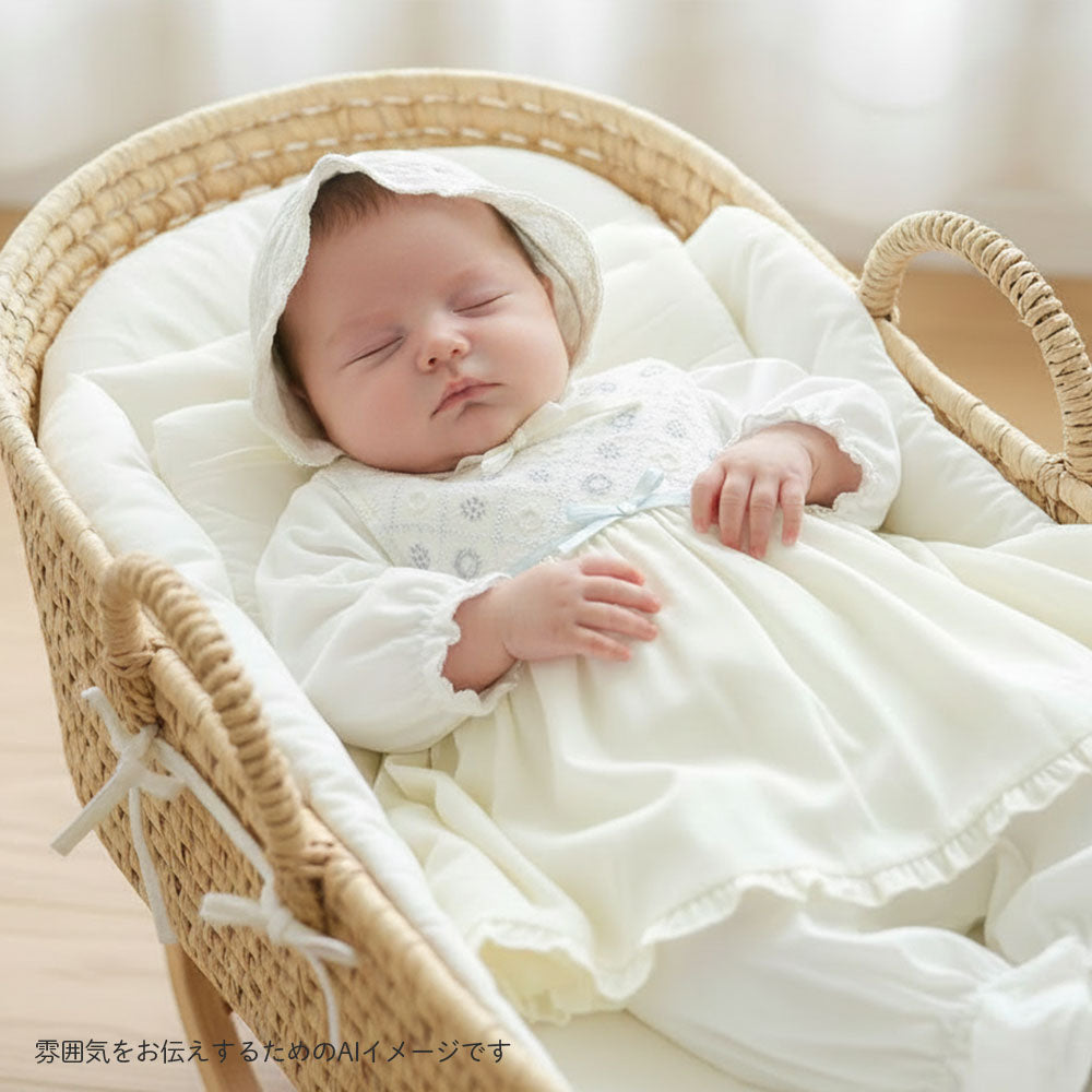 fleurエプロンセレモニードレスセット ホワイト 50-70cm