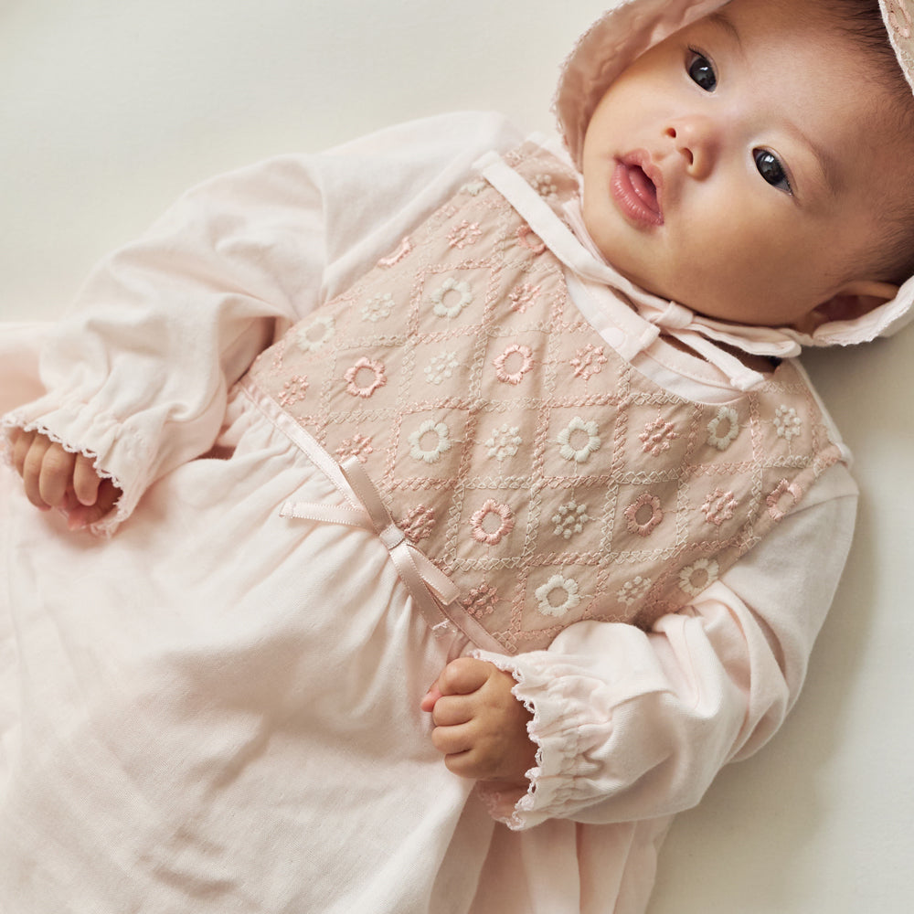 fleurエプロンセレモニードレスセット ホワイト 50-70cm