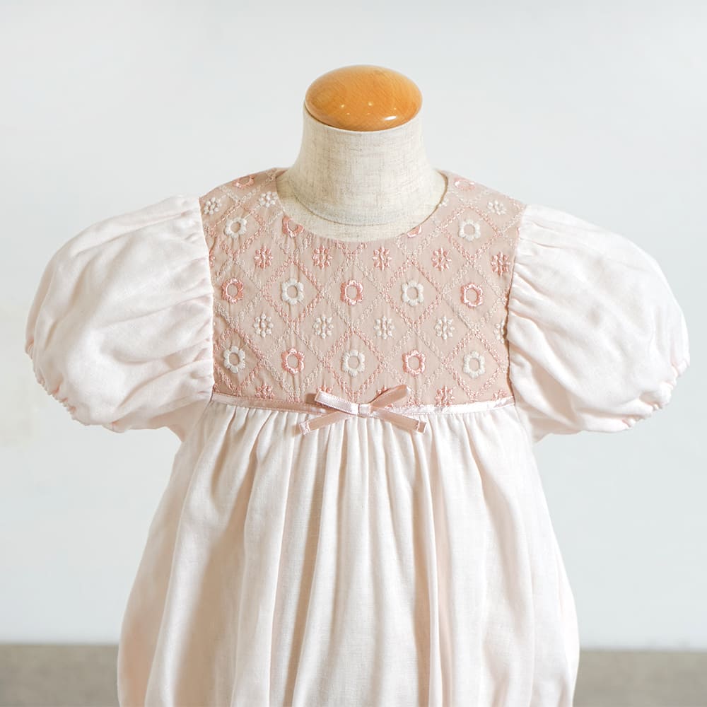 fleurバルーンロンパース ピンク 70・80cm