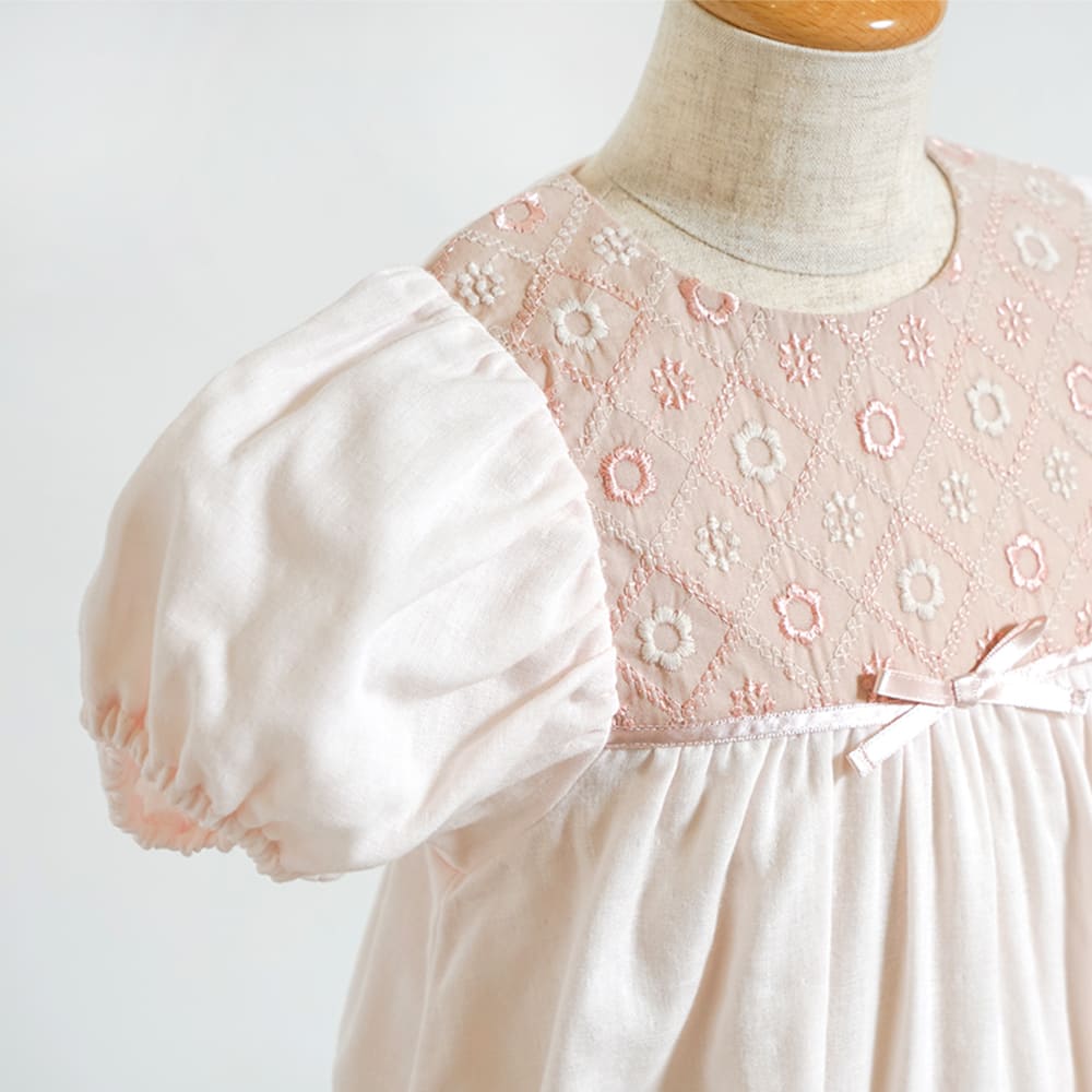 fleurバルーンロンパース ピンク 70・80cm