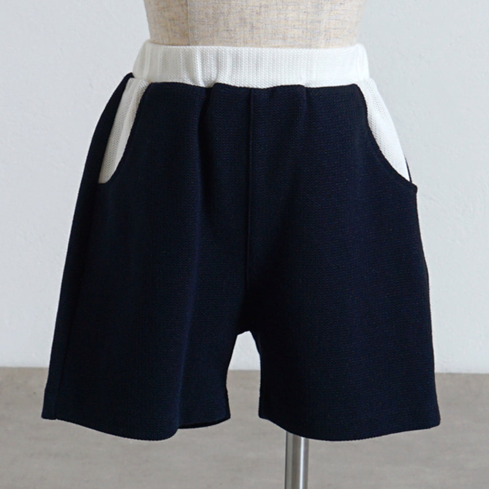 配色カノコハーフパンツ ネイビー 80・ 90・100cm