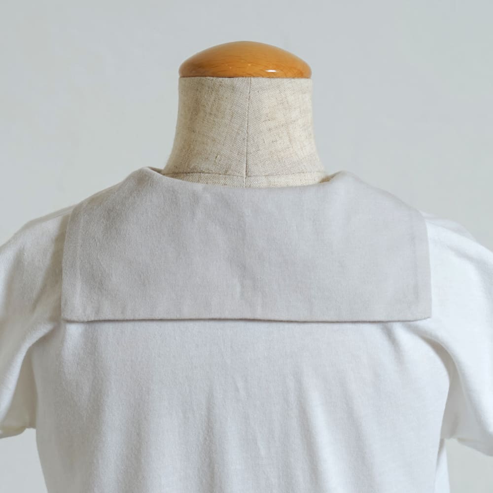 セーラー配色 ロンパース ホワイト 70・80cm