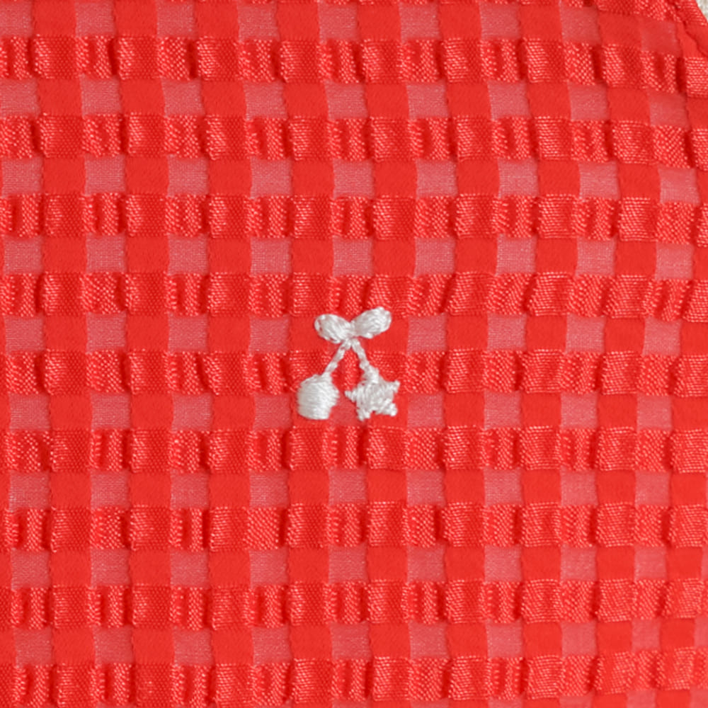 cherryキャミセットアップ レッド 70-80・80-90cm