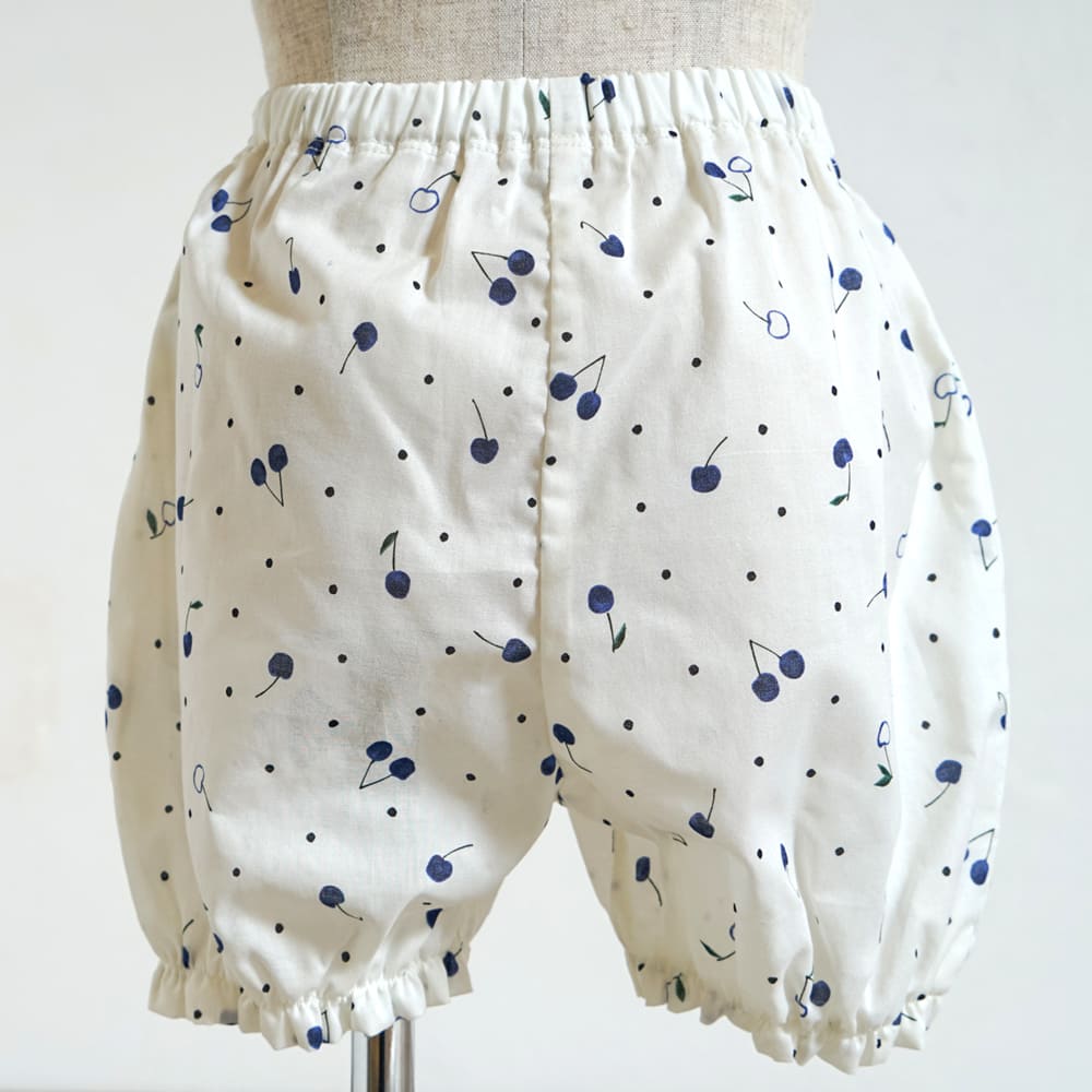 cherryキャミセットアップ ブルー 70-80・80-90cm