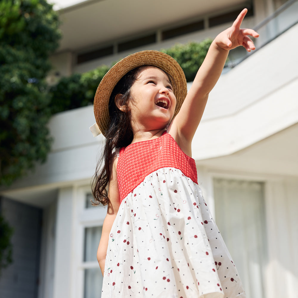 cherryキャミドレス レッド 70-80・80-90・90-100・100-110cm