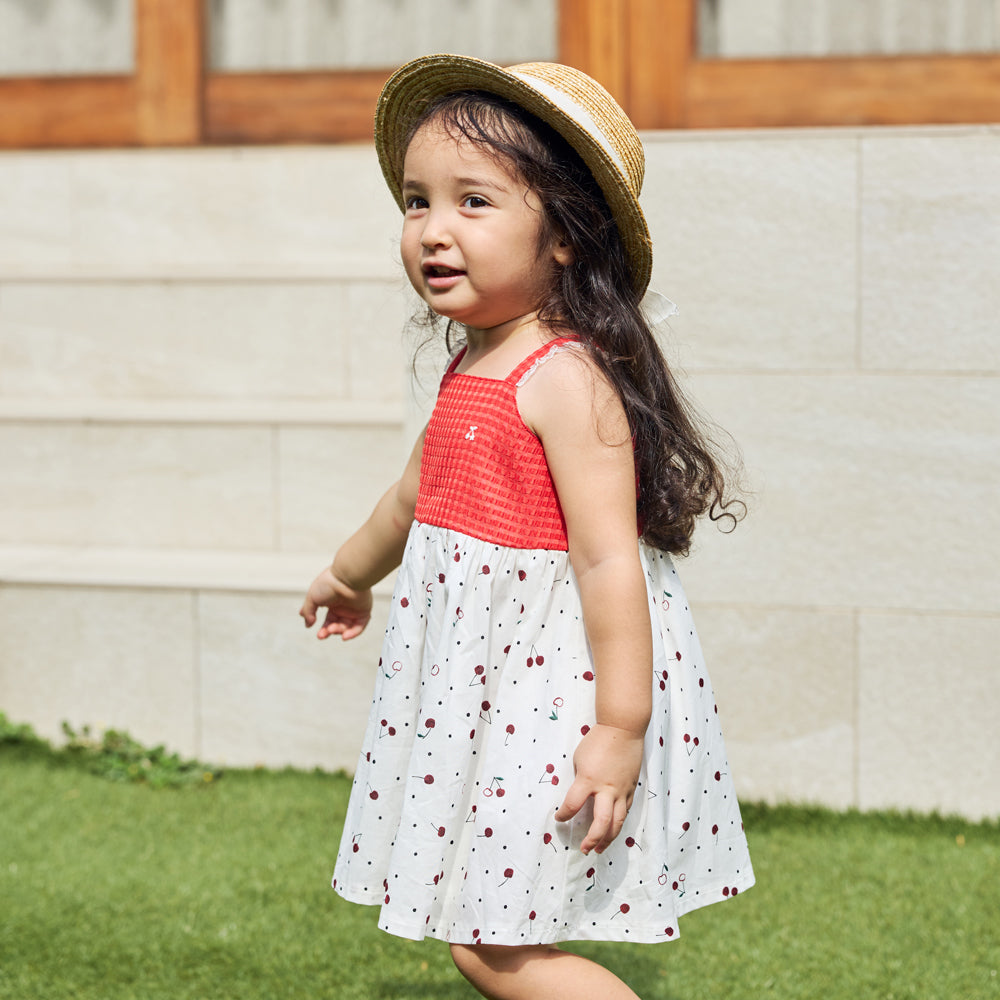 リボンむぎわら帽子 ホワイト 頭回り約44-48・48-52cm