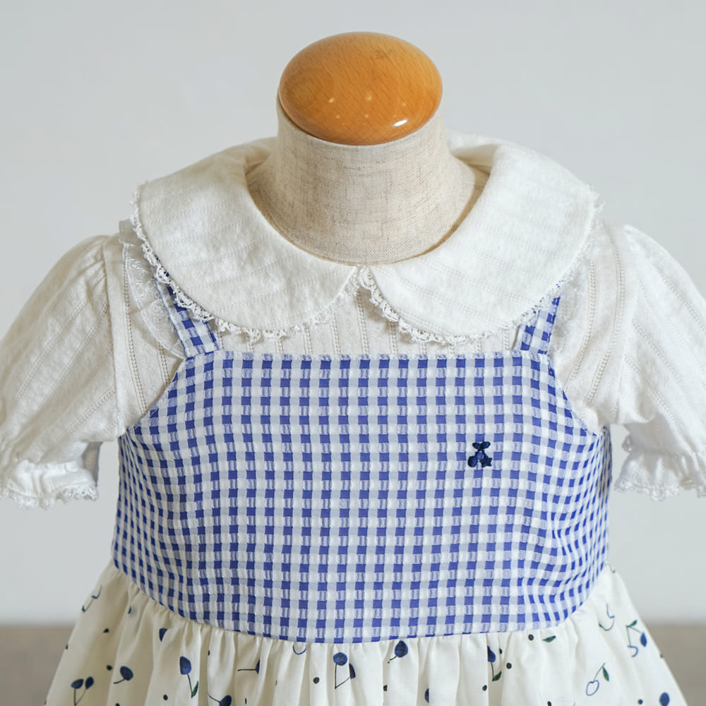 cherryキャミドレス ブルー 70-80・80-90・90-100・100-110cm