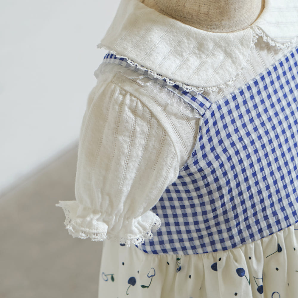 cherryキャミドレス ブルー 70-80・80-90・90-100・100-110cm