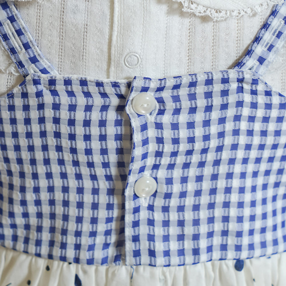 cherryキャミドレス ブルー 70-80・80-90・90-100・100-110cm