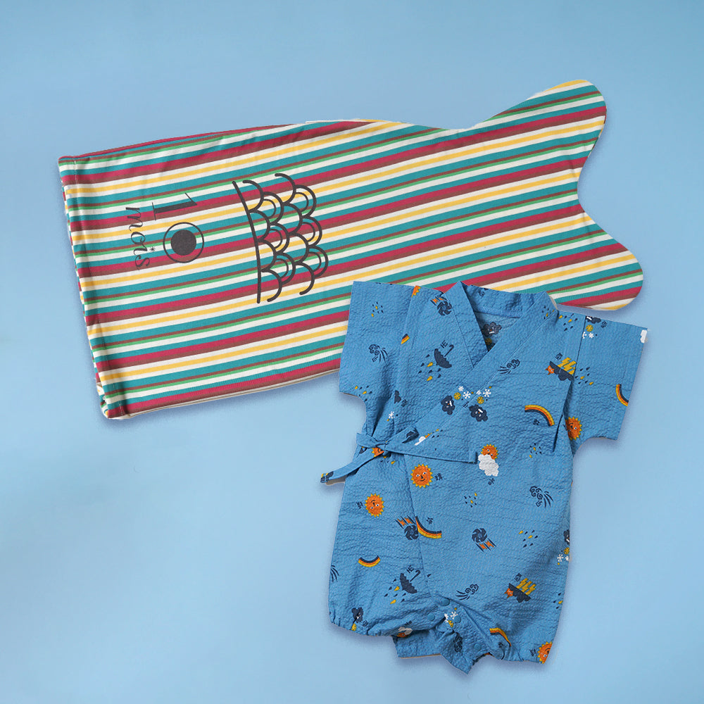 こいのぼりギフト 甚平オール tupera tupera 70-80cm