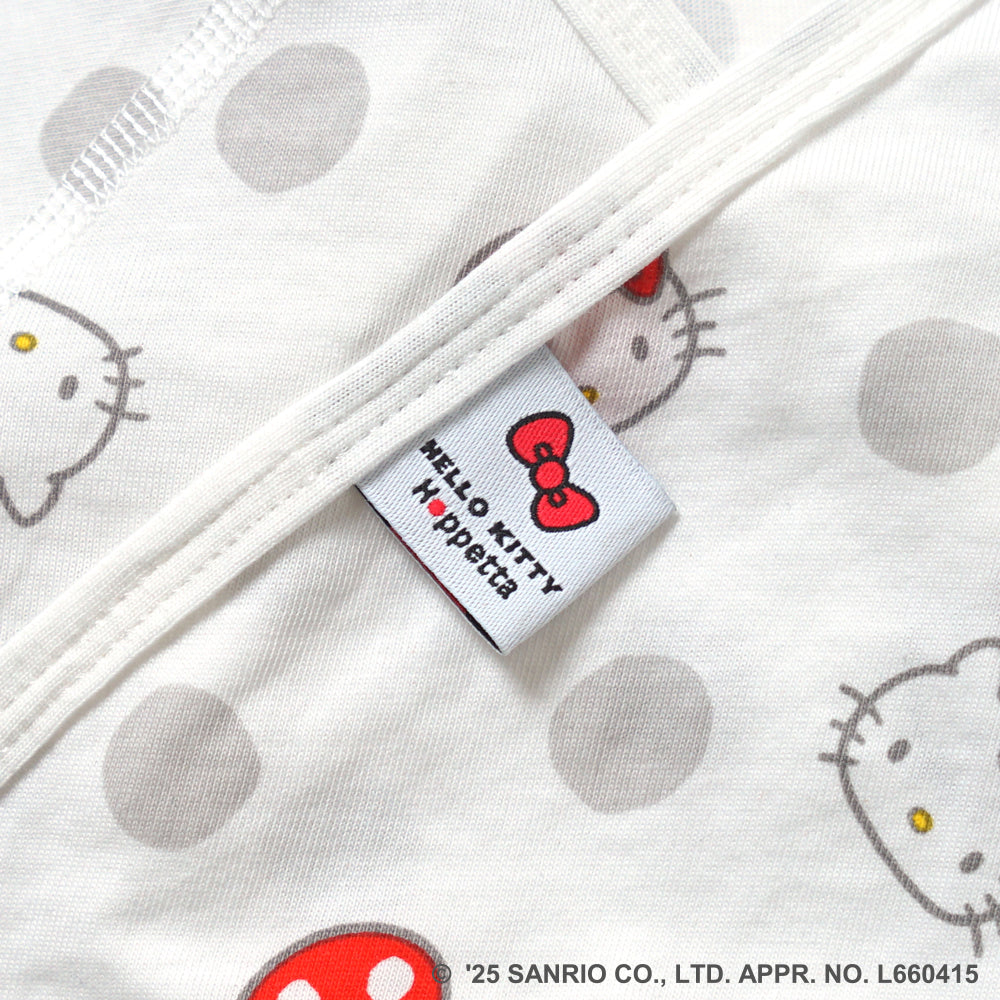 HELLO KITTY × Hoppetta PATTO SATTO HADAGI ドットプリント 50-60・60-70cm