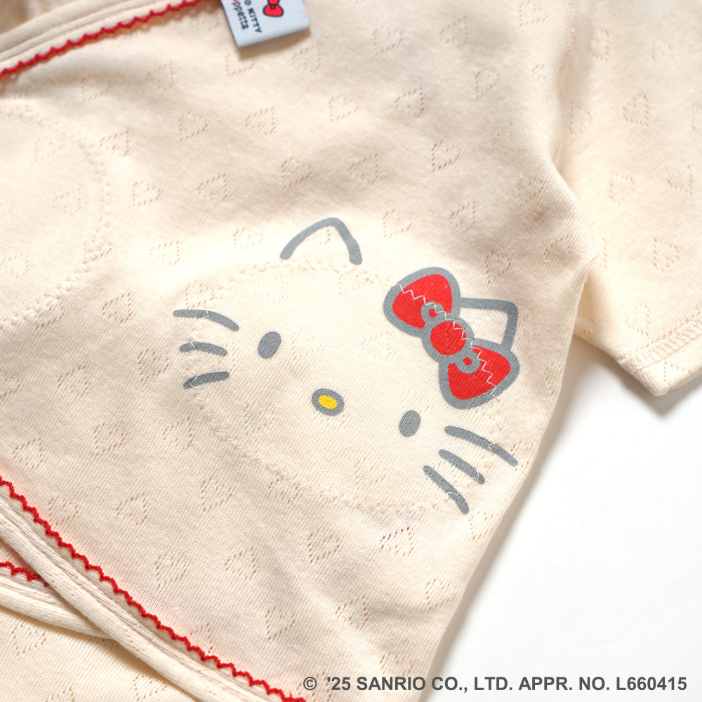 HELLO KITTY × Hoppetta PATTO SATTO HADAGI パターンメッシュ 50-60・60-70cm