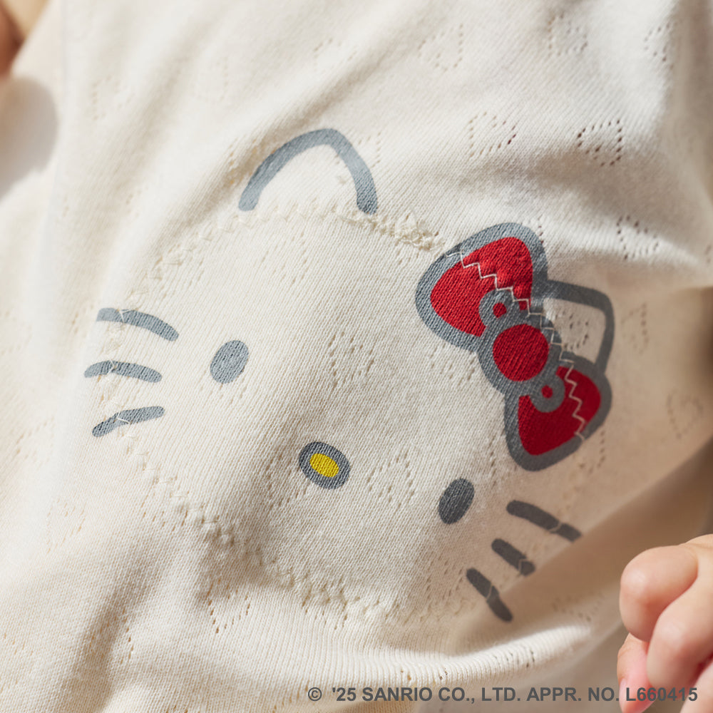 HELLO KITTY × Hoppetta PATTO SATTO HADAGI パターンメッシュ 50-60・60-70cm