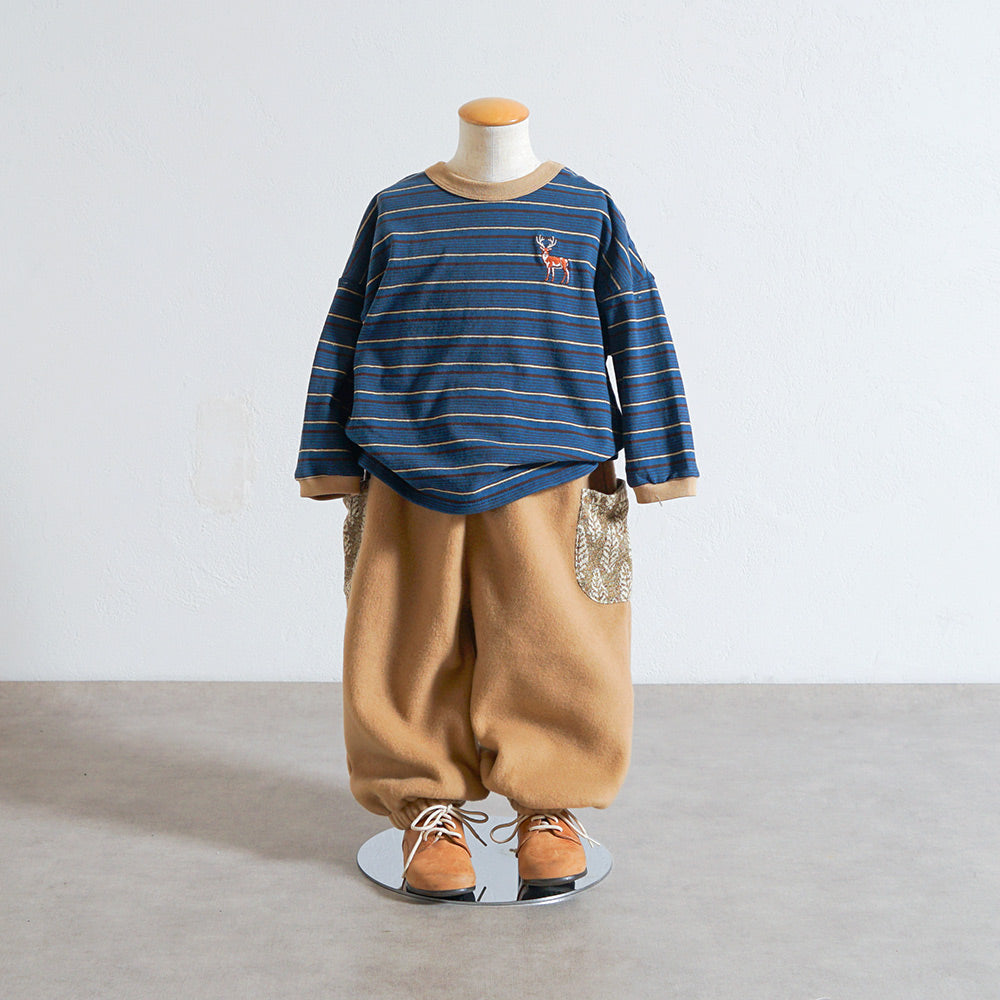 forestフリースパンツ キャメル 80・90・100・110cm
