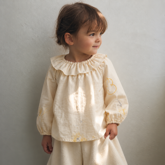 フリル襟シャツ エクリュ 80・90・100・110cm