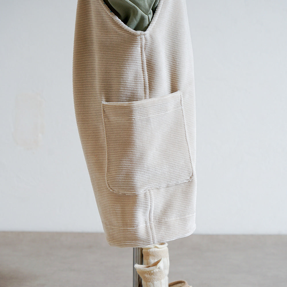 ハーフサロペットパンツ ライトグレー 70-80・80-90・90-100cm