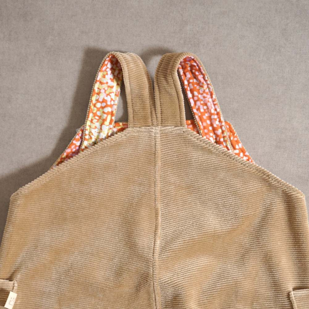 ハーフサロペットパンツ ベージュ 70-80・80-90・90-100cm