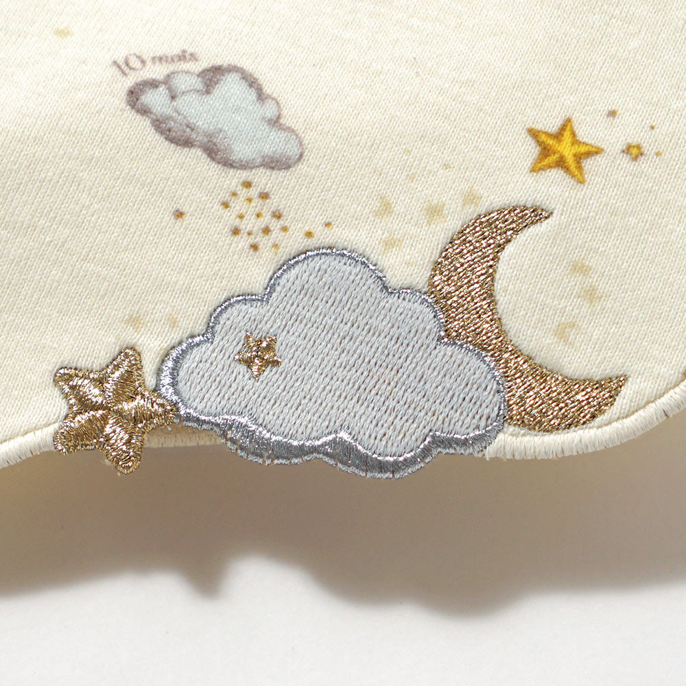 &Star 刺繍スタイ アイボリー