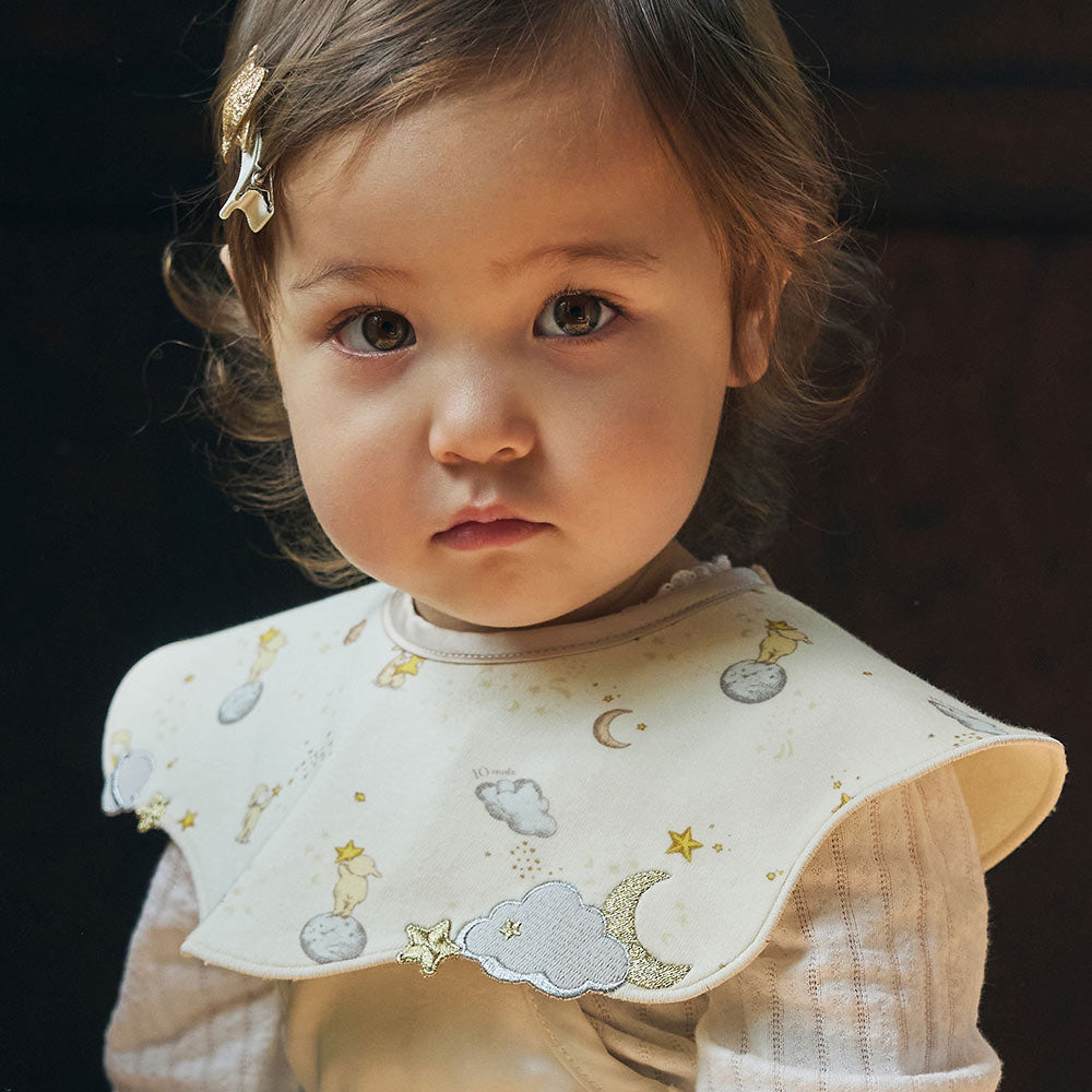 &Star 刺繍スタイ アイボリー